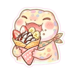 Watercolor Leopard Gecko Foodies