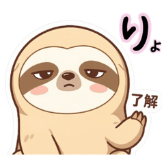 Cute Sloth Daily Reaction Stickers