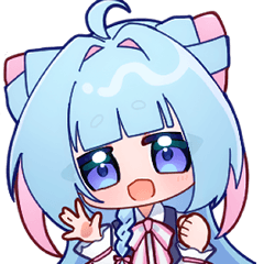 Aqua-chan and her friends' stickers