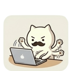 Business Life of Mustache Cat Monsieur