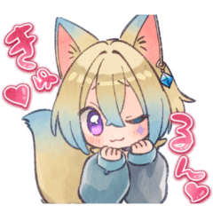 Expressive little fox! YuzuPii stickers