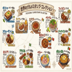 Delicious World Cuisine Stickers