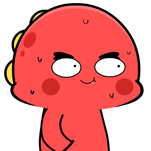 Grumpy Red Dino 5 : Pop-up stickers