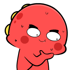 Grumpy Red Dino 5 : Pop-up stickers
