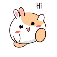 Orange Rabbit : Animated Stickers