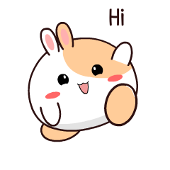 Orange Rabbit : Animated Stickers