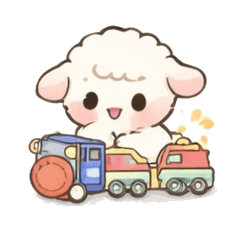 可愛小羊貼圖.