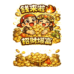 媽祖招財貼圖｜好運保佑版