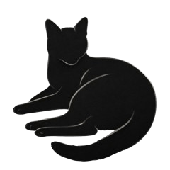 Black Cat Stickers 6 Calm Daily Life