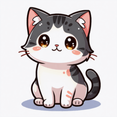 Cute mackerel tabby cat