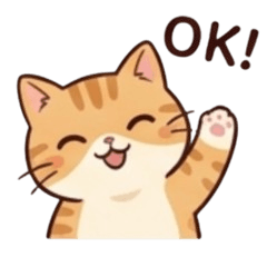 A cute cat sticker set.