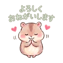 Pastel-colored hamster