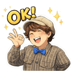 A jolly lady Sticker