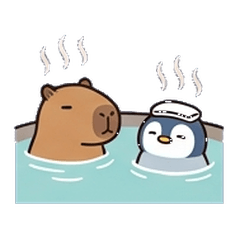 Tiny Penguin & Chill Capybara Pals