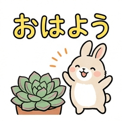 Succulent Obsessed Rabbit