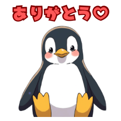 Cute anime-style animal stickers