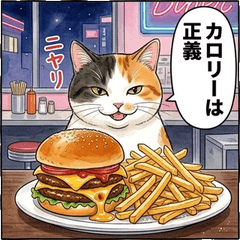 三花貓美食全肯定！實用療癒生活貼圖