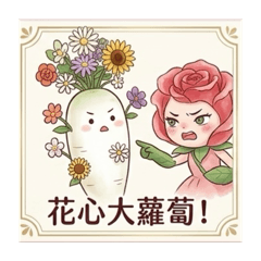 小王子傲嬌美麗性感玫瑰花系列1之花心蘿蔔