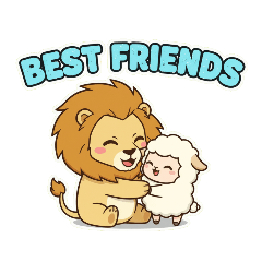 暖心獅與綿綿羊:大大的溫柔!