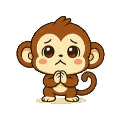 Cute monkey 上班、崩潰、聊天，猴子生活