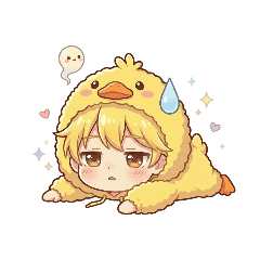 Moody Yellow Duck Expressions