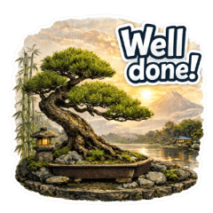 真實又有和風感的盆景LINE貼圖