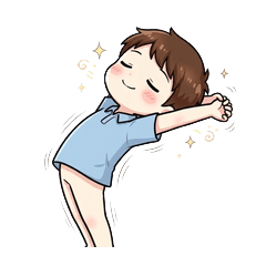 Cute Chiropractic Boy Stickers