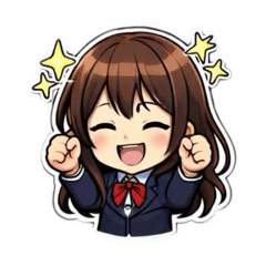 Heisei-era shojo manga style stamps