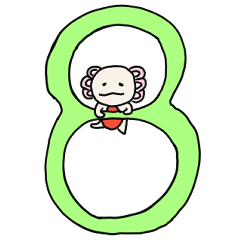 Axolotl stamp August ver.