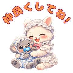 Cute Animal Family Stickers1