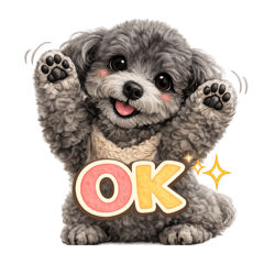 Cute Maltipoo Kurumi Stickers