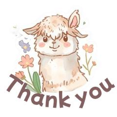 Kawaii Watercolor Alpaca: Cozy Greetings
