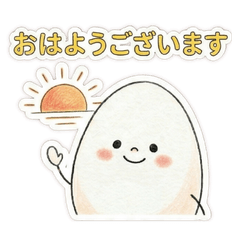 Egg-stra Cute! Polite Egg Stickers
