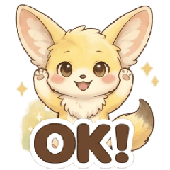 OK & Confirm Fennec | Daily Stickers 2