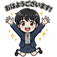 cute office girl stickers MM