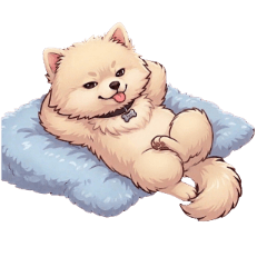 A cute and soothing dog sticker