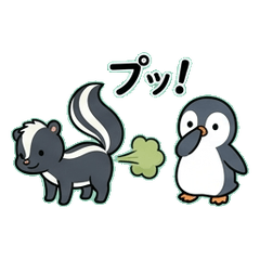 Pipsqueak Penguin & Stinky Skunk Duo