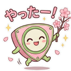 Spring in Full Bloom! Rotarykun Stickers