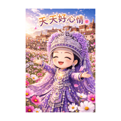 苗疆小聖女｜療癒祝福、日常貼圖