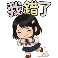 可愛JK超大字實用大貼圖