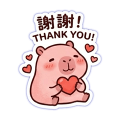 粉嫩水豚的日常：療癒系生活