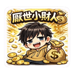 厭世小財人｜窮到崩潰貼圖