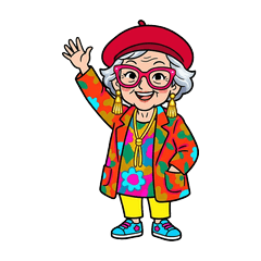 Grandma Maira Sticker Workshop