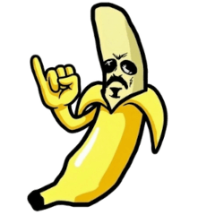 個性香蕉大叔貼圖