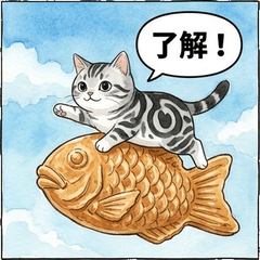 活潑美短！可愛螺旋紋銀貓日常貼圖