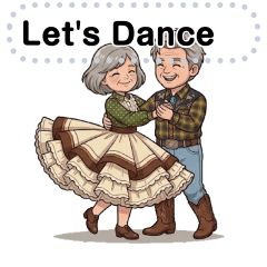 Square Dance Fans Image Stickers Vol.2