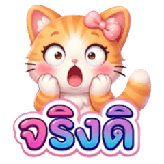 Orange Cat double cute