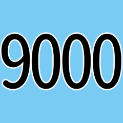 Numbers 9000-9039