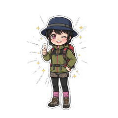 Outdoor Girl Stickers