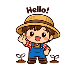 Natural farming and a straw hat
